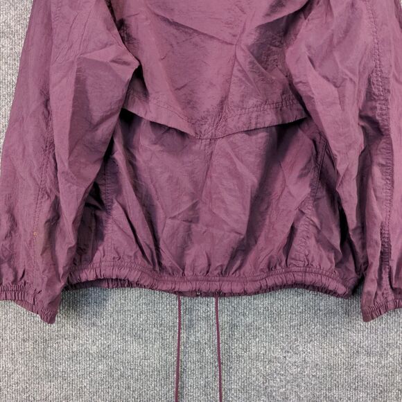 Vintage NIKE Windbreaker Jacket Women's Small Full Zip Floral Collar Purple - Picture 7 of 13